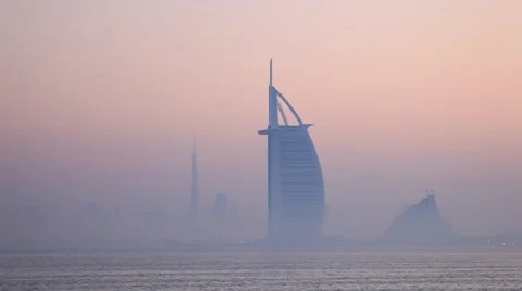 Skyline of Dubai Stockbeeldmateriaal 45508861