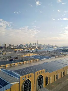 The skyline of Dubai Stock Photos