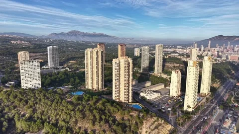 Skyline Estate Summary, Detailed Description Of Skyline Estate Featuring Pools Stock Footage 323561858