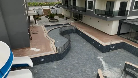 Skyline Evolution: Aerial Perspective of Residential Expansion and Premium Stock Footage 243187376