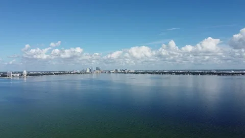 SkyLine ExtraWide PanLeft Raw 4K Stock Footage 260019672