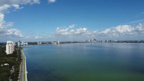 SkyLine ExtraWide PushIn Raw 4K Stock Footage 260020767