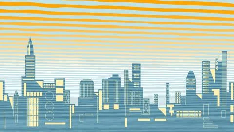 Skyline Stock Illustration