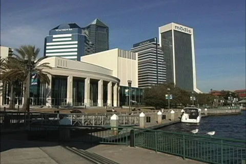Skyline Jacksonville FL Stock Footage 466852