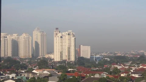 Skyline of Jakarta - 014 Stock Footage 80477177