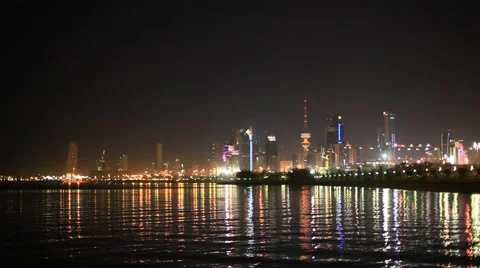 Skyline of Kuwait City Видео 45614075