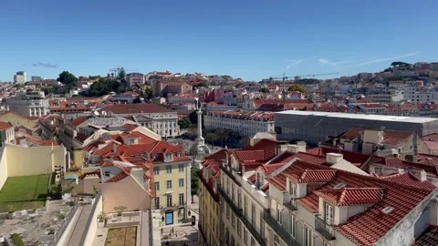 Skyline of Lisbon Stock Footage 197475408