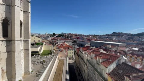 Skyline of Lisbon 스톡 동영상 197475409