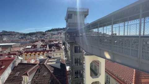 Skyline of Lisbon Vídeo Stock 197475411