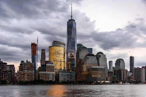 Skyline of Lower Manhattan Stock Photos