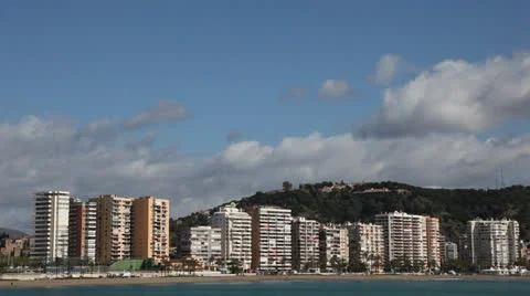 Skyline of Malaga, Spain Vidéo 27136783