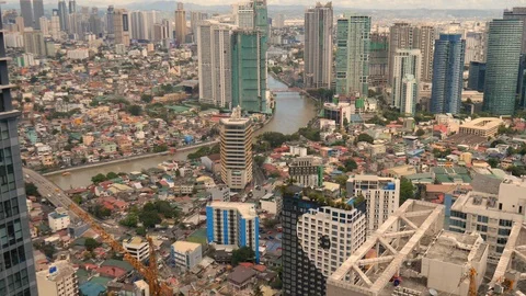 Skyline of Manila Stock-Footage 88507135