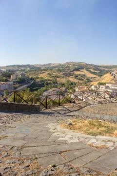 Skyline of Melfi. Stock Photos