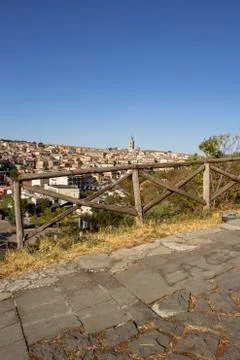 Skyline of Melfi. Foto stock