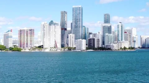 Skyline Miami Stock Footage 147901988