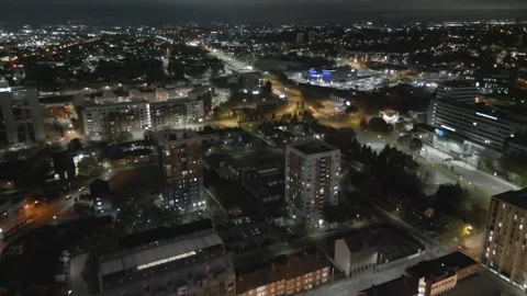Skyline over Liverpool Stock Footage 289835743
