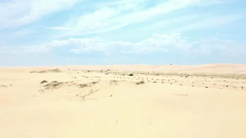 Skyline over a sandy landscape Stock Footage 276509129