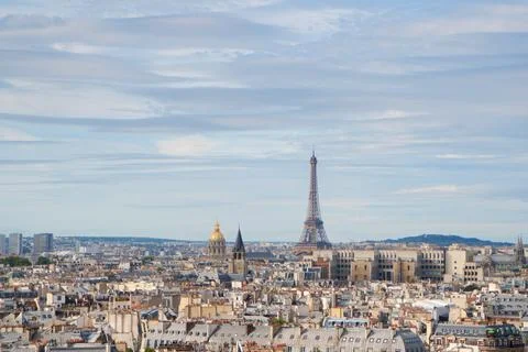 Skyline of Paris with eiffel tower Foto stock