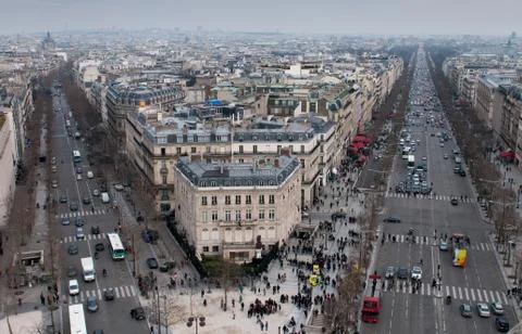 Skyline of paris 스톡 사진