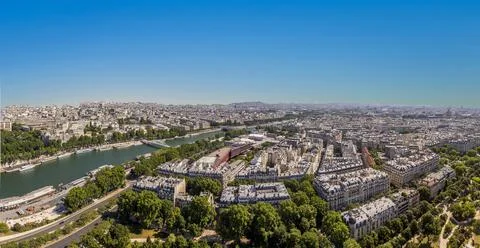Skyline of Paris Stock Photos