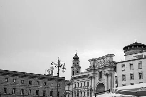 The skyline of Parma Foto stock