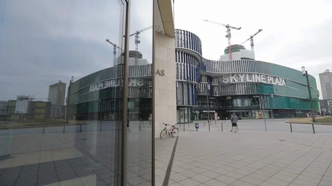 Skyline Plaza - Facade 2 Stock Footage 106565307