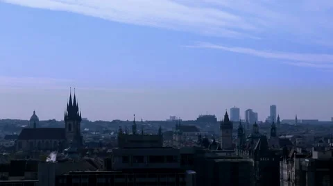 Skyline Prague Stockbeeldmateriaal 10919610