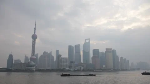 Skyline of Pudong Stock-Footage 984019