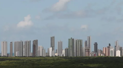 Skyline from Recife Stock Footage 50232053