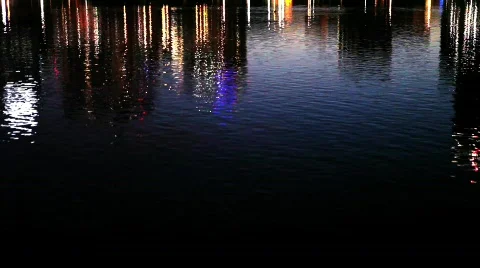 Skyline reflection Stock Footage 661574