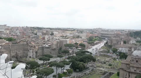 Skyline Rome Stock Footage 23710223