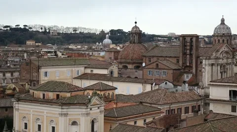 Skyline of Rome, Italy Video stock 47934084