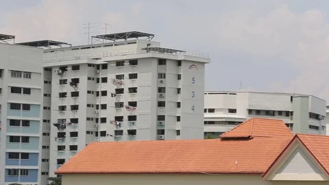 Skyline Roof Stock Footage 83200422