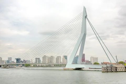 Skyline of Rotterdam Stock Photos