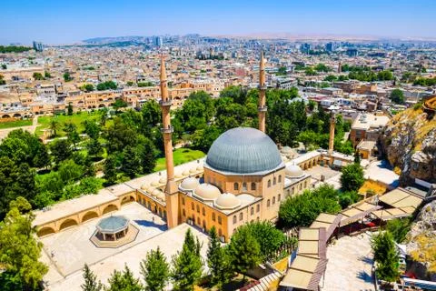 The skyline of Sanliurfa in Turkey Foto stock