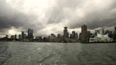 Skyline seen from Ferry 3 - 7D Stock Footage 798021