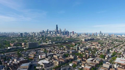 Skyline from southside pull out Stock Footage 81758161