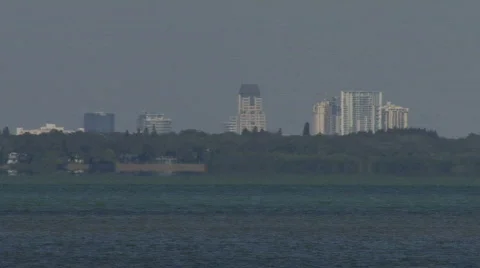 Skyline Of St Petersburg, Far Away Stock Footage