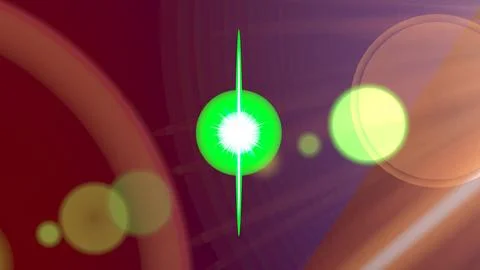 Skyline Sun Flare 스톡 일러스트