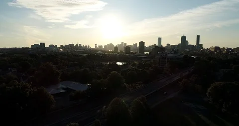 Skyline Sunrise Video stock 122671894