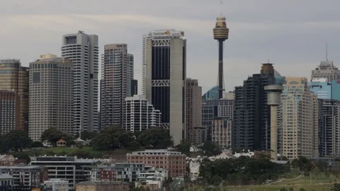 Skyline of Sydney, Australia Video stock 71600992