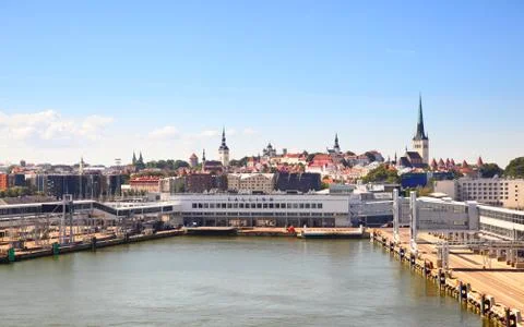 Skyline of Tallin Stock Photos