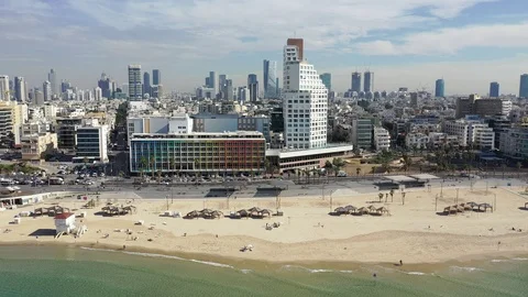 SKYLINE TEL AVIV Stock Footage 98972862