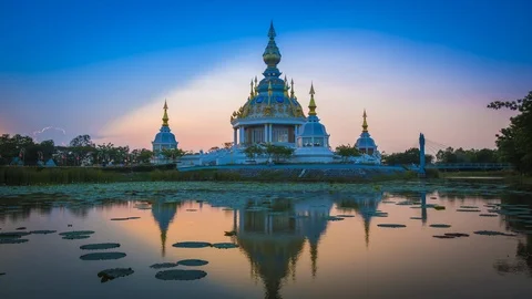 Skyline at Thung Setthi Temple Stock Footage 110783808