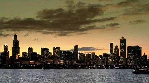 Skyline Timelapse Stock Footage 744190