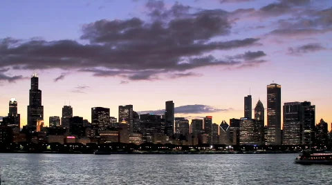Skyline Timelapse Stock Footage 744465
