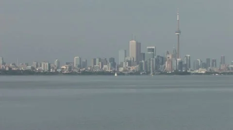 Skyline of Toronto Stock Footage 11030395
