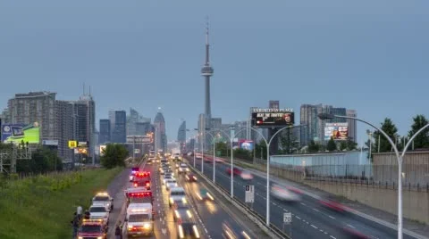 The Skyline of Toronto Stock Footage 52239156