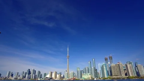 Skyline of Toronto Stock Footage 75800462
