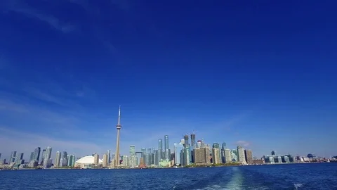Skyline of Toronto Stock Footage 75800583